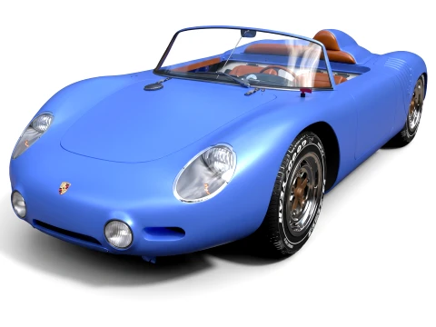 Porsche 718 Spyder RS High-Performance Sports Car - High-Poly 3D Model