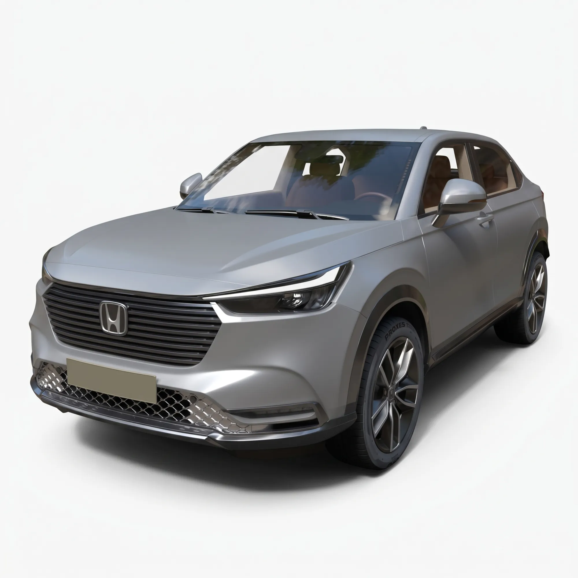 Honda HR-V Crossover SUV - High-Poly 3D Model .c4d .max .obj .3ds .fbx .stl .blend 