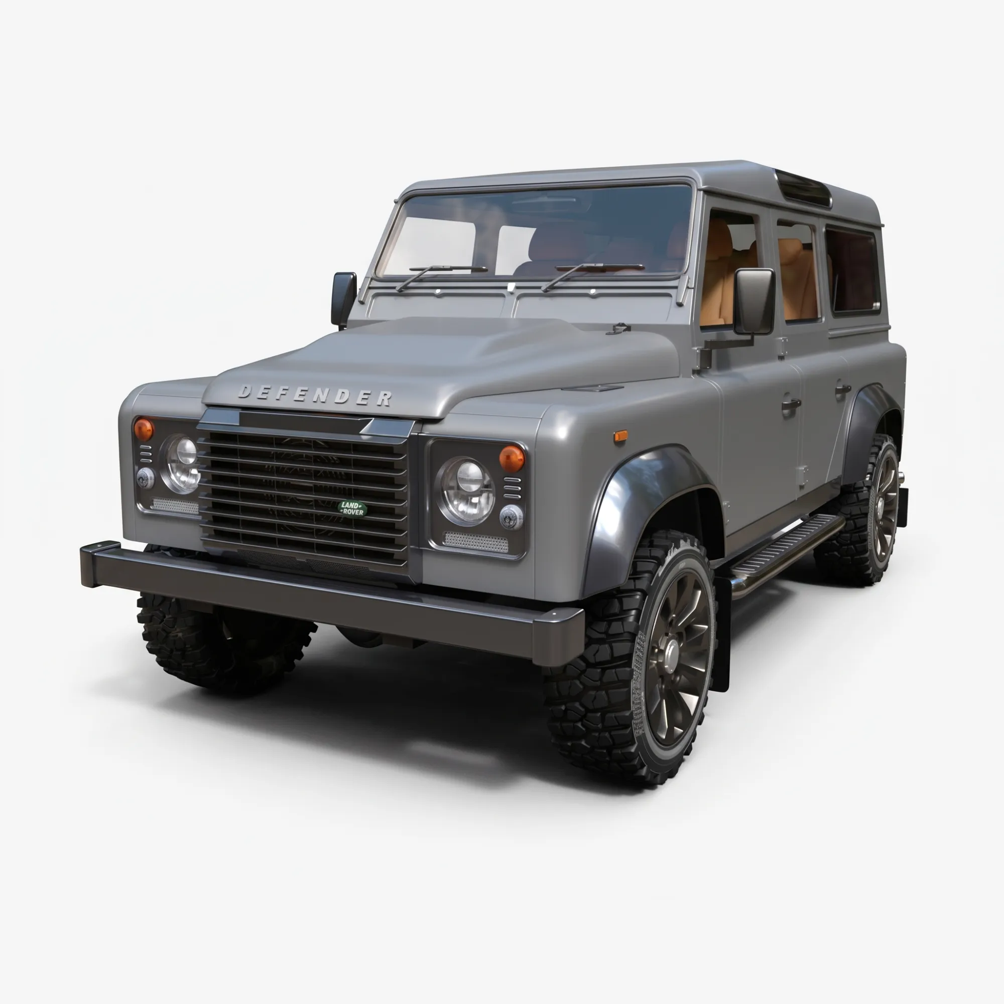 Land Rover Defender - Detailed Production-Ready 3D Asset 3D Model .c4d .max .obj .3ds .fbx .stl .blend 
