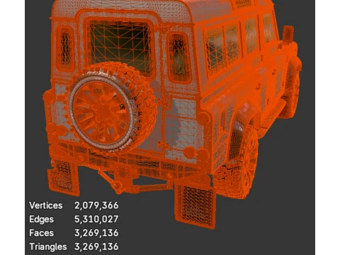 Land Rover Defender - Detailed Production-Ready 3D Asset 3D Model