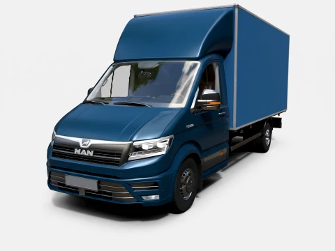 MAN Isothermal Cargo Van - Detailed Production-Ready 3D Asset 3D Model