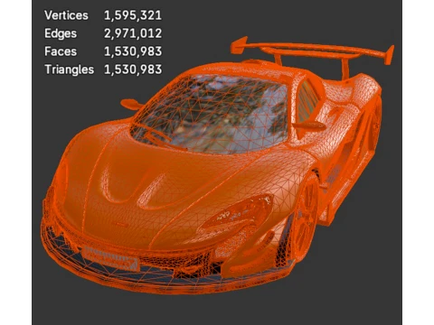 McLaren P1 - Detailed Production-Ready 3D Asset 3D Model