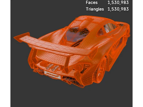 McLaren P1 - Detailed Production-Ready 3D Asset 3D Model
