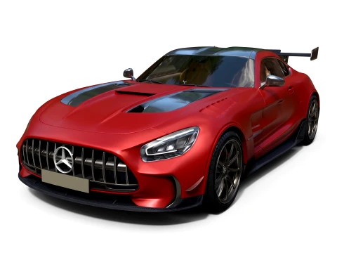 Mercedes-Benz AMG GT Sports Car - High-Poly 3D Model