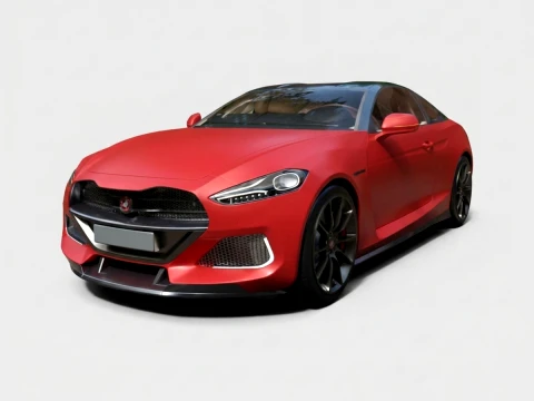 Generic Sports Coupe - High-Poly 3D Model