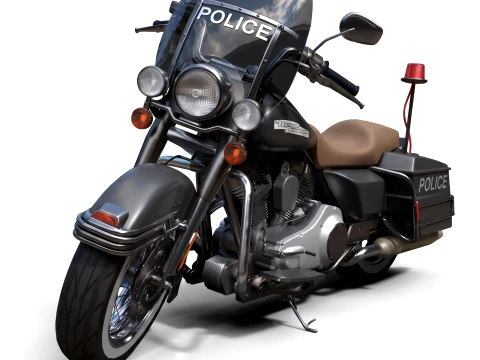 Harley-Davidson Police - Detailed Production-Ready 3D Asset 3D Model