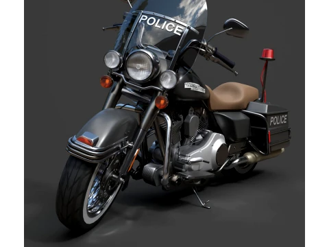 Harley-Davidson Police - Detailed Production-Ready 3D Asset 3D Model