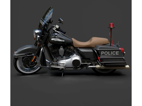 Harley-Davidson Police - Detailed Production-Ready 3D Asset 3D Model