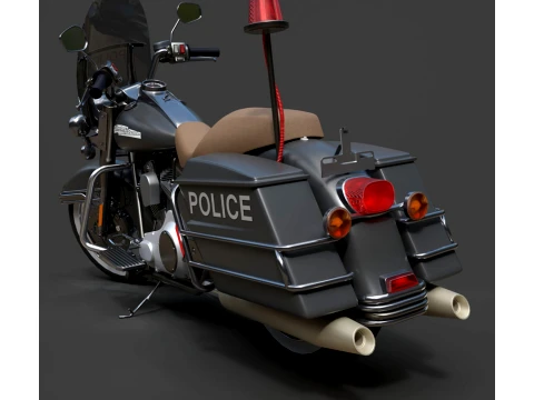 Harley-Davidson Police - Detailed Production-Ready 3D Asset 3D Model