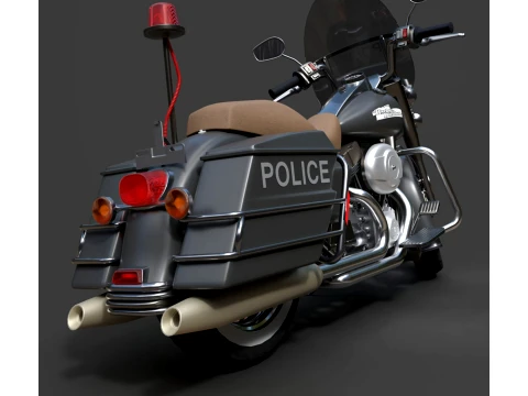 Harley-Davidson Police - Detailed Production-Ready 3D Asset 3D Model