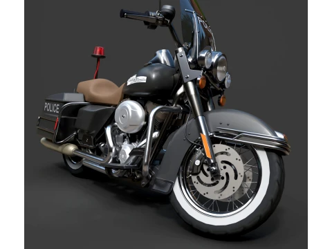 Harley-Davidson Police - Detailed Production-Ready 3D Asset 3D Model