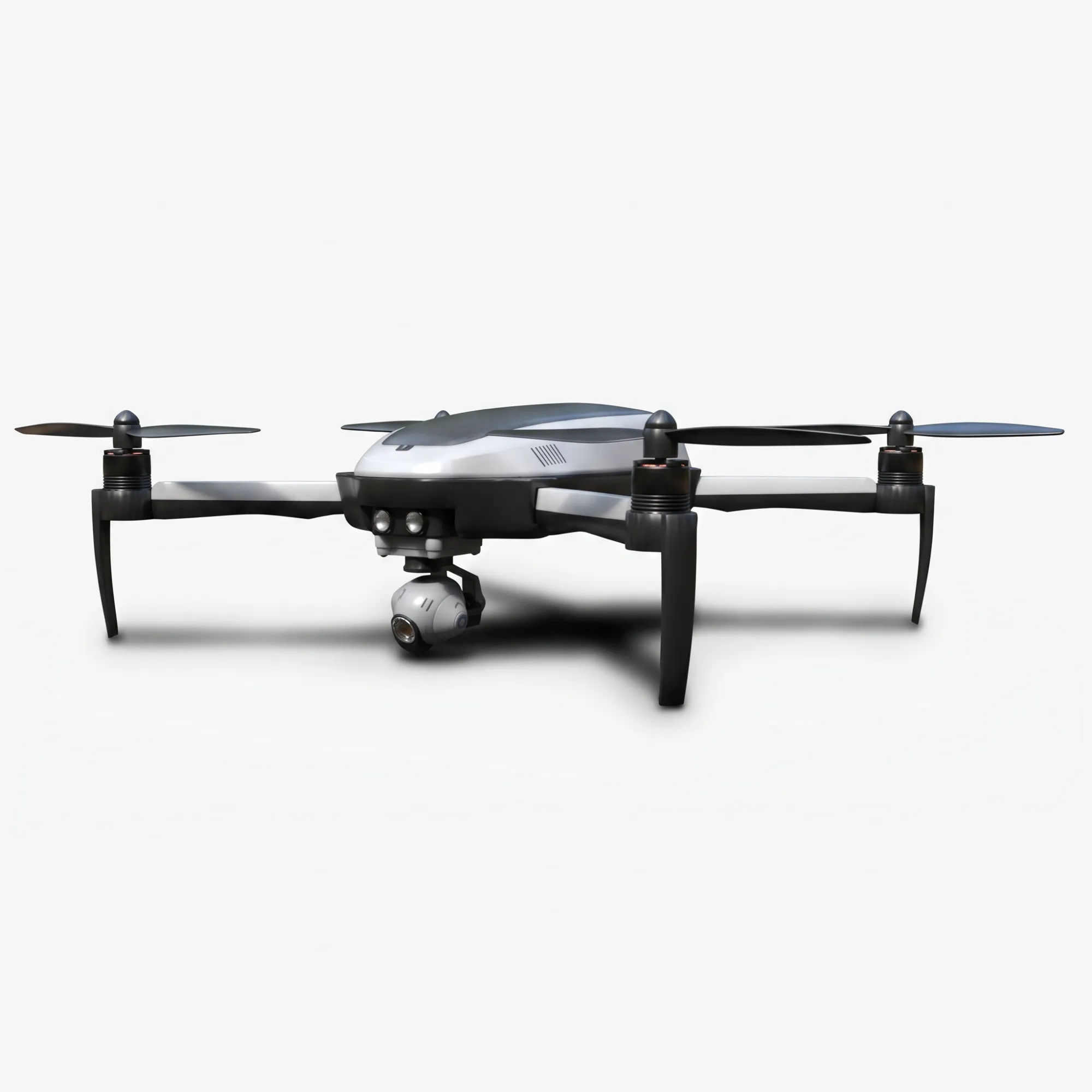 Animated Drone with Camera - High-Poly 3D Model .c4d .max .obj .3ds .fbx .stl .blend 