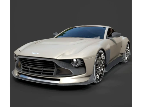 Aston Martin Valhalla Supercar - High-Poly 3D Model