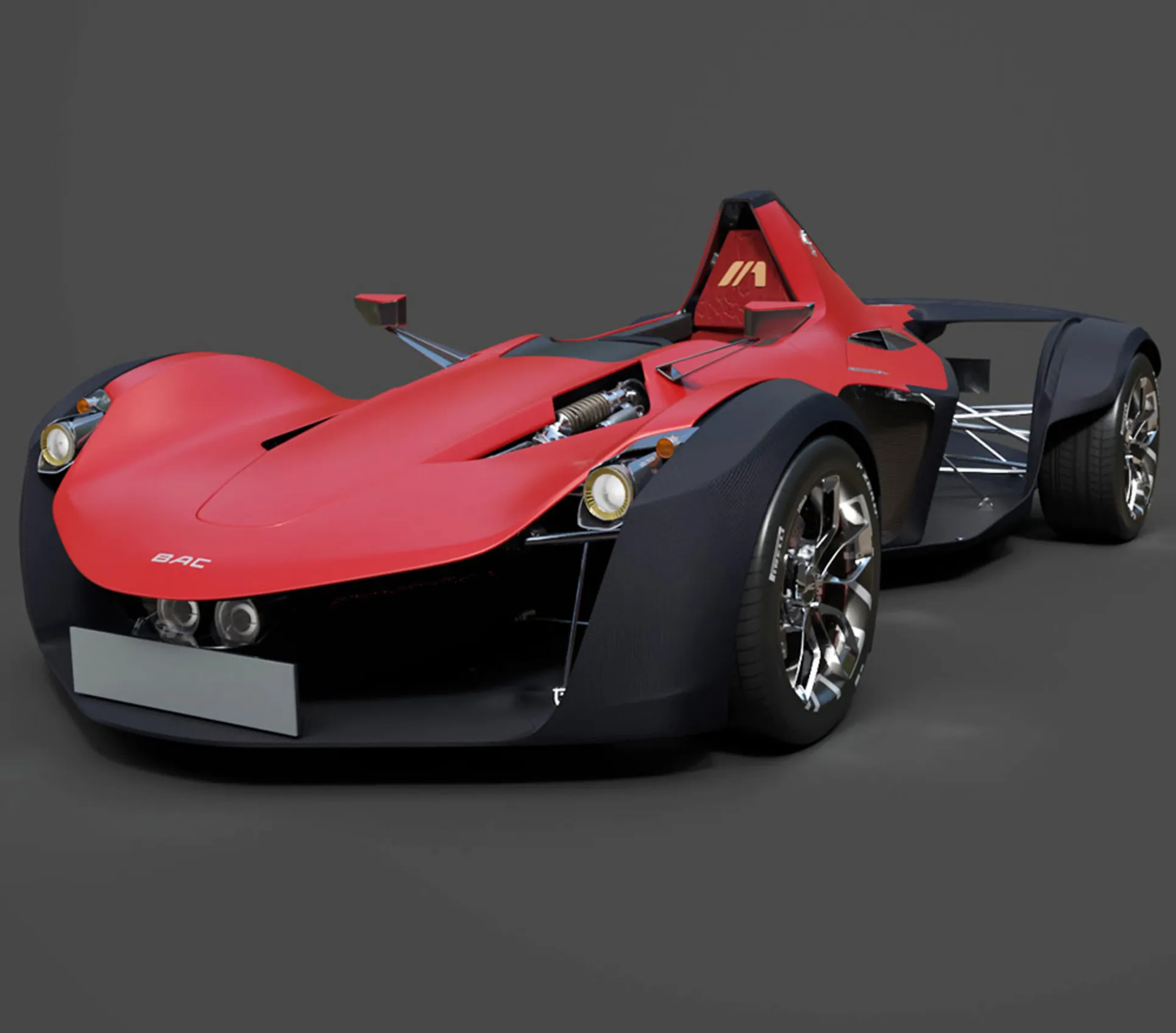 BAC Mono - High-Poly 3D Model .c4d .max .obj .3ds .fbx .stl .blend 
