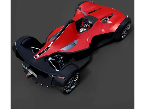 BAC Mono - High-Poly 3D Model