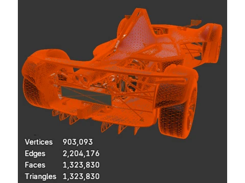 BAC Mono - High-Poly 3D Model