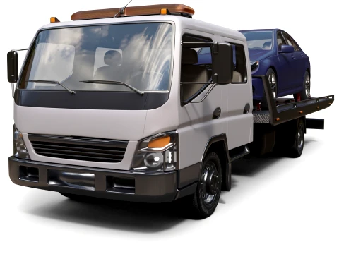 BAW 1066 Flatbed Tow Truck - High-Poly 3D Model