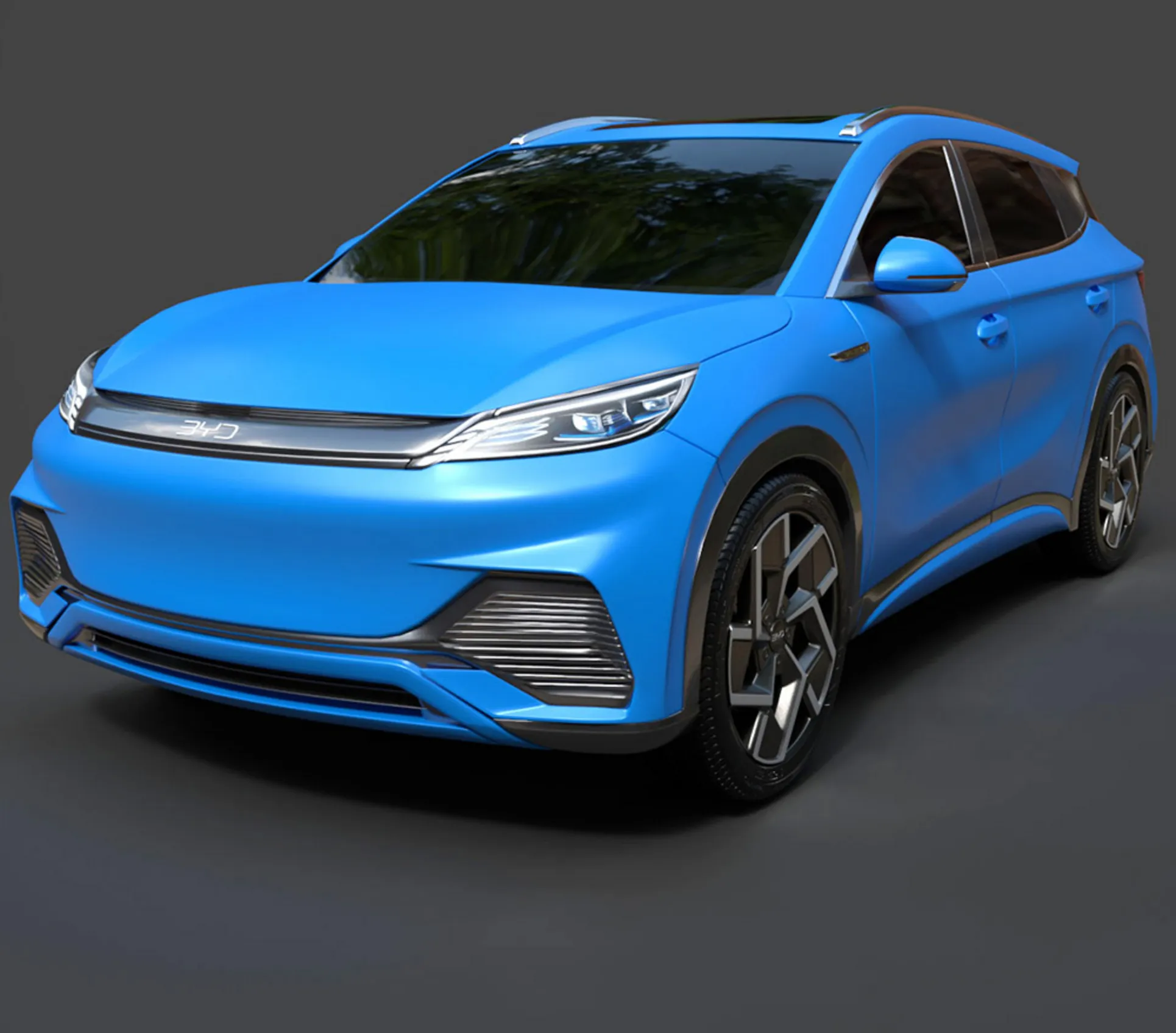 BYD Atto 3 Electric SUV - High-Poly 3D Model .c4d .max .obj .3ds .fbx .stl .blend 
