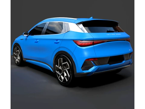 BYD Atto 3 Electric SUV - High-Poly 3D Model
