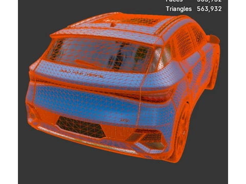 BYD Atto 3 Electric SUV - High-Poly 3D Model