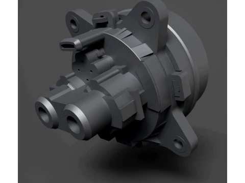 CCS2 Combined Charging System Type 2 - High-Poly 3D 모델