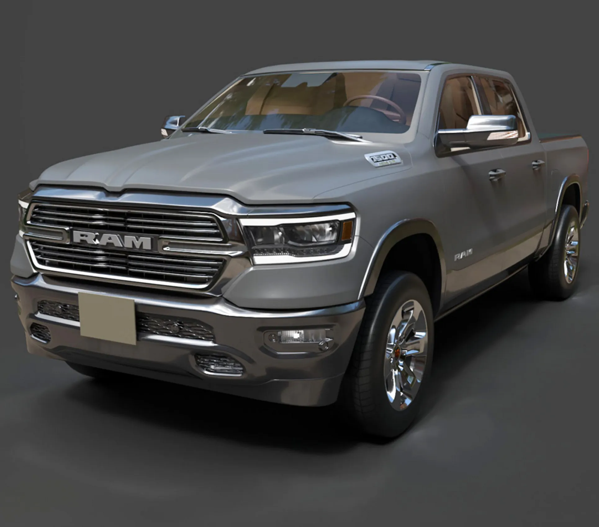 SUV - Dodge RAM Laramie - High-Poly 3D Model .c4d .max .obj .3ds .fbx .stl .blend 