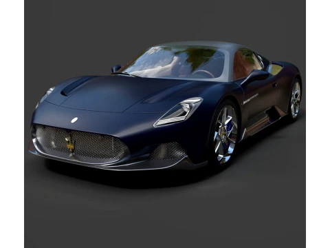 Sport Cars - Maserati MC20 - High-Poly 3D Model