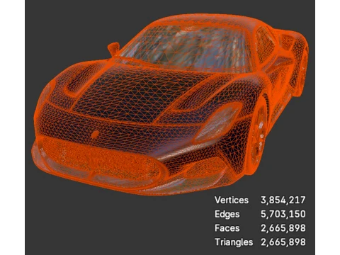 Sport Cars - Maserati MC20 - High-Poly 3D Model