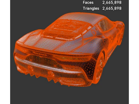 Sport Cars - Maserati MC20 - High-Poly 3D Model