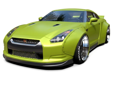 Concept - Nissan GTR Wide Body - High-Poly 3D Model
