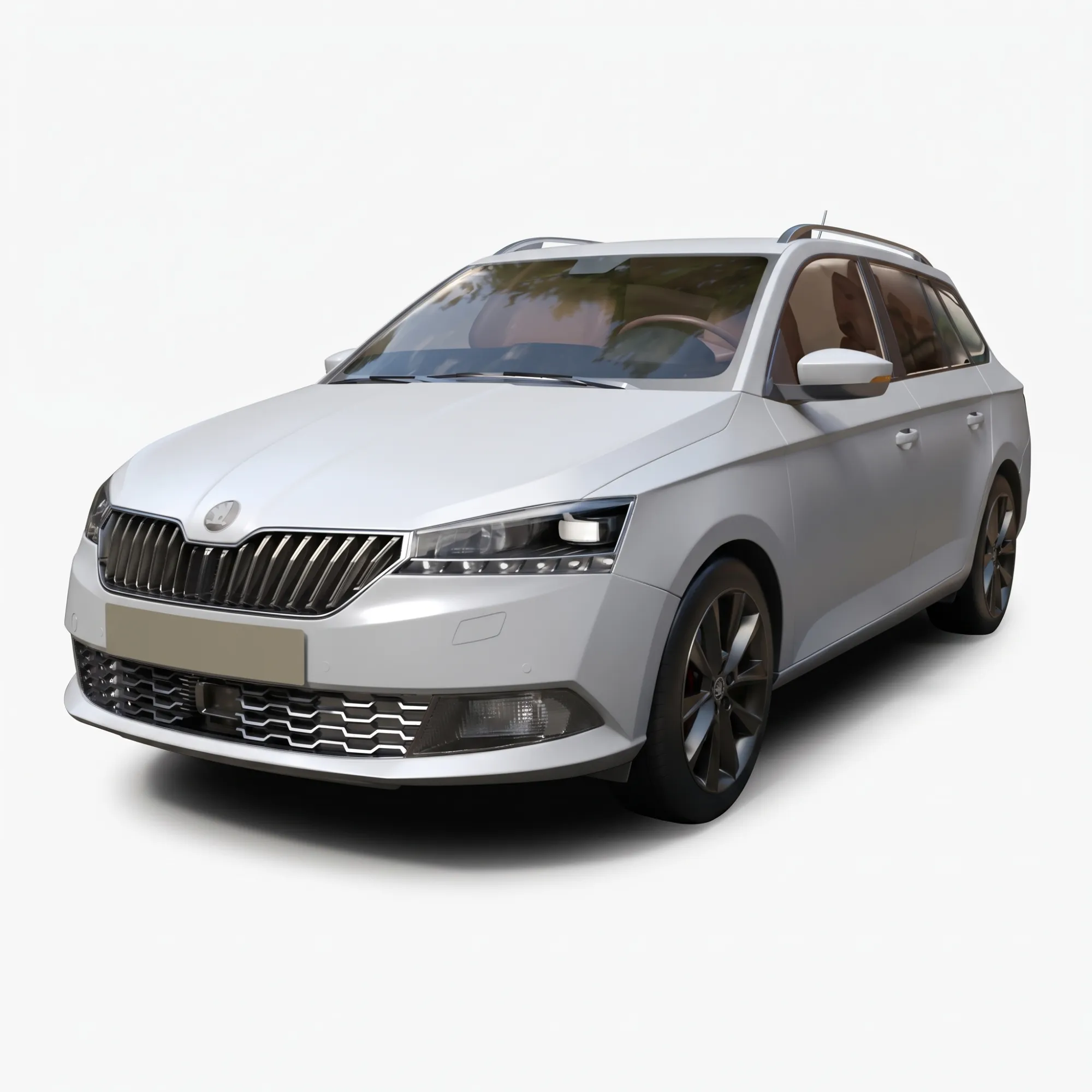 Wagon - Skoda Fabia Combi - High-Poly 3D Model .c4d .max .obj .3ds .fbx .stl .blend 