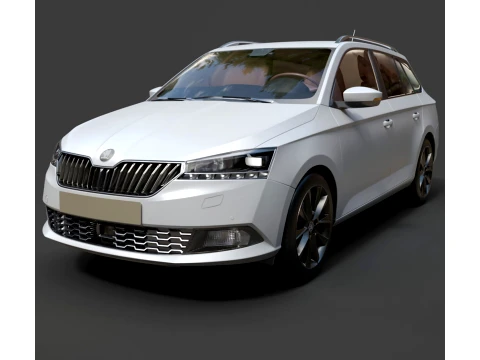 Wagon - Skoda Fabia Combi - High-Poly 3D Model