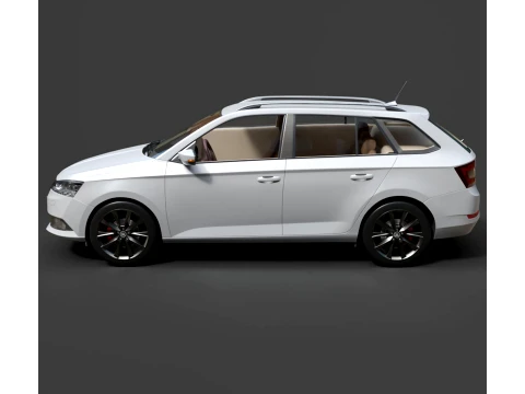 Wagon - Skoda Fabia Combi - High-Poly 3D Model