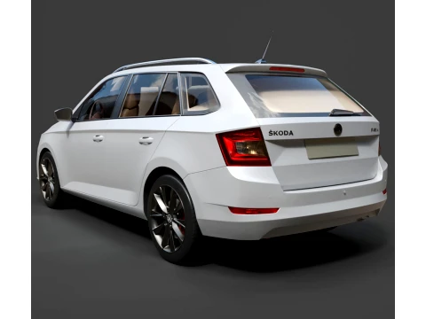 Wagon - Skoda Fabia Combi - High-Poly 3D Model