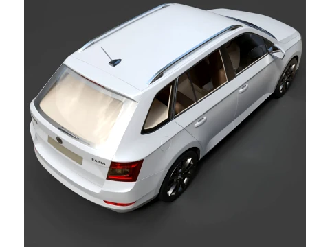 Wagon - Skoda Fabia Combi - High-Poly 3D Model