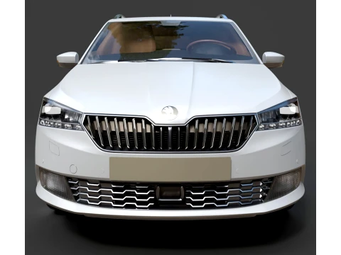 Wagon - Skoda Fabia Combi - High-Poly 3D Model