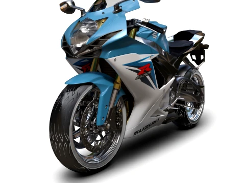 Suzuki GSX-R 600 - High-Poly 3D Model