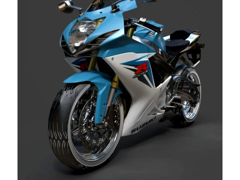 Suzuki GSX-R 600 - High-Poly 3D Model