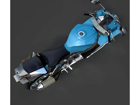 Suzuki GSX-R 600 - High-Poly 3D Model
