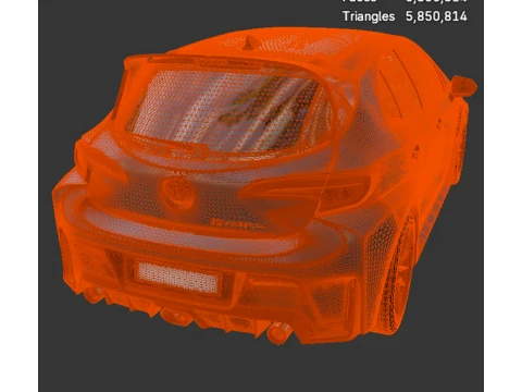 Sport Cars - Toyota GR Corolla - High-Poly 3D Model