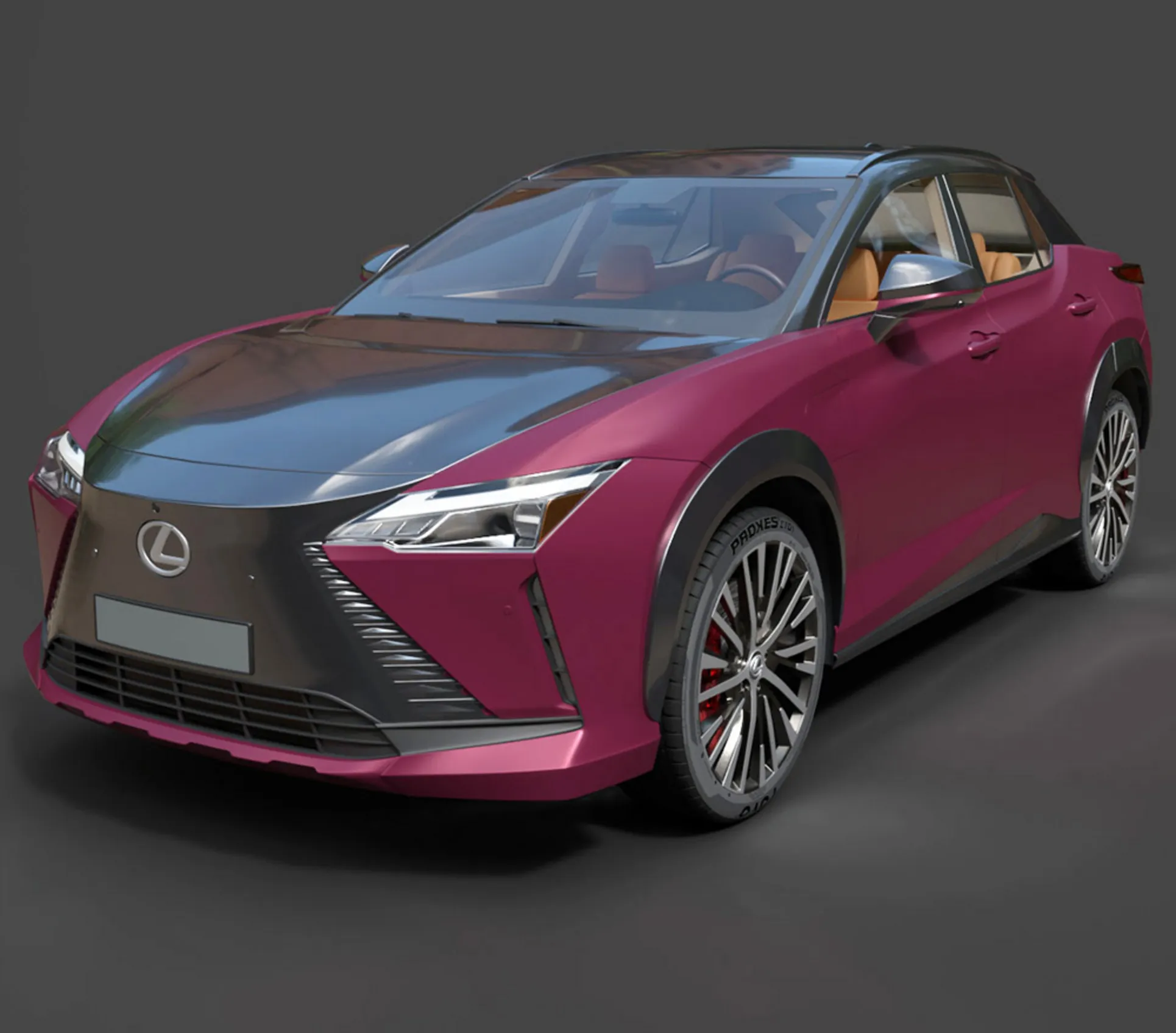 SUV - Lexus RZ 450e - High-Poly 3D Model .c4d .max .obj .3ds .fbx .stl .blend 