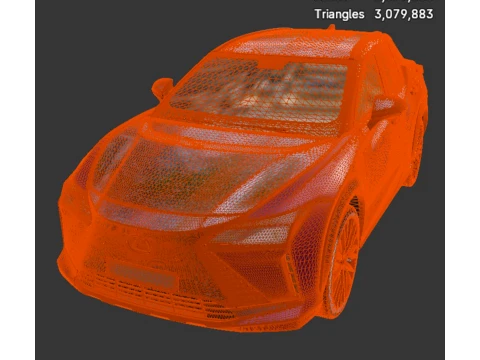SUV - Lexus RZ 450e - High-Poly 3D Model