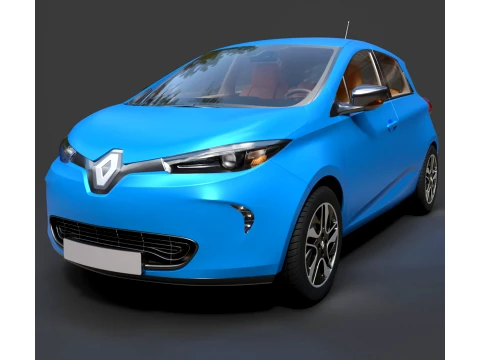Renault Zoe - High-Poly 3D Model