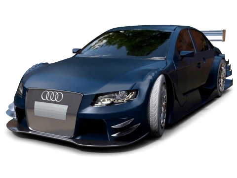 Racing Cars - Audi A4 DTM - High-Poly 3D Model