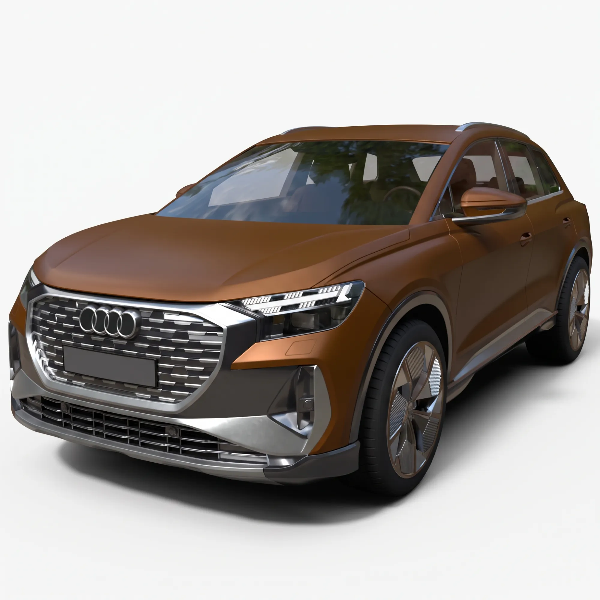 SUV - Audi Q4 E-Tron - High-Poly 3D Model .c4d .max .obj .3ds .fbx .stl .blend 