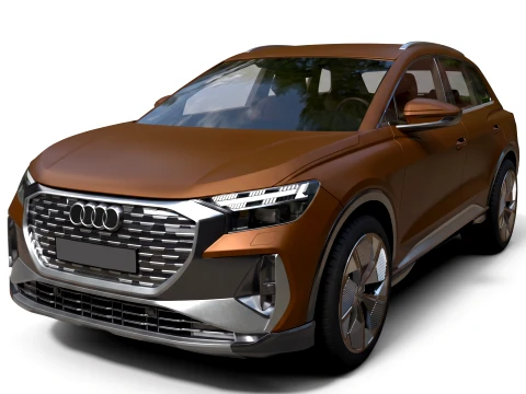 SUV - Audi Q4 E-Tron - High-Poly 3D Model