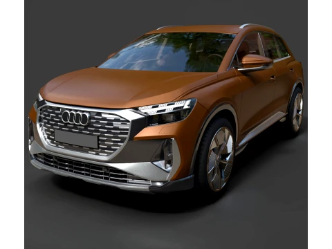 SUV - Audi Q4 E-Tron - High-Poly 3D Model