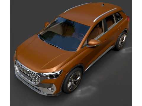 SUV - Audi Q4 E-Tron - High-Poly 3D Model