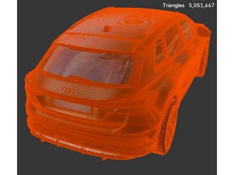 SUV - Audi Q4 E-Tron - High-Poly 3D Model