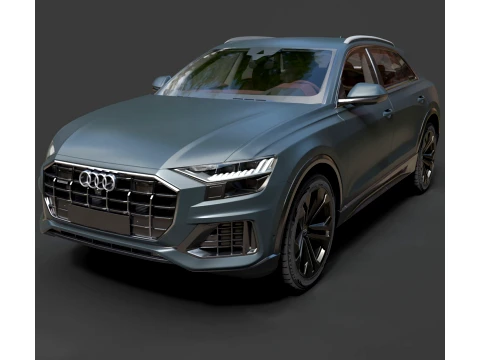 SUV - Audi Q8 - High-Poly 3D Model